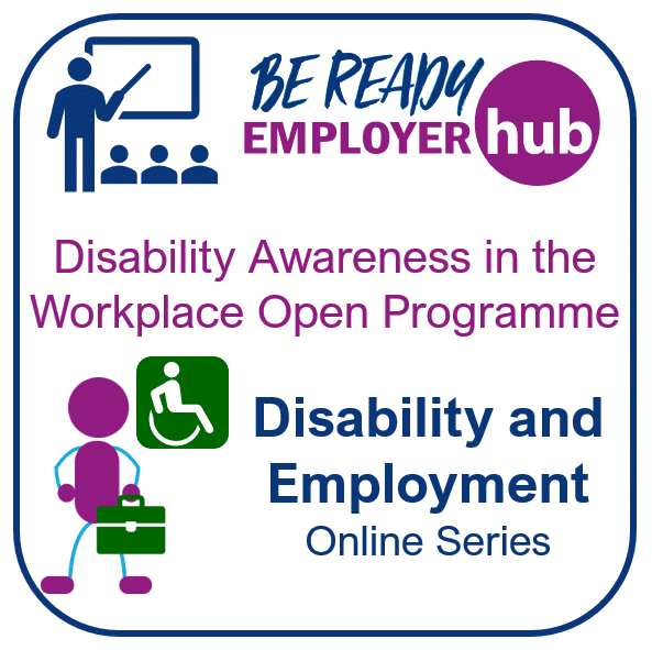 Logo for the Disability and Employment course