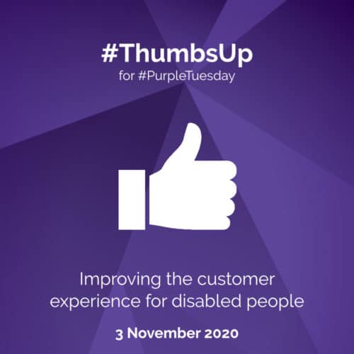 Thumbs Up for Purple Tuesday