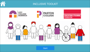 Home page of City College Norwich's Inclusive Toolkit for Employers