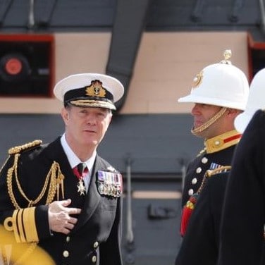 Nick Hine Vice Admiral and Second Sea Lord of the Royal Navy